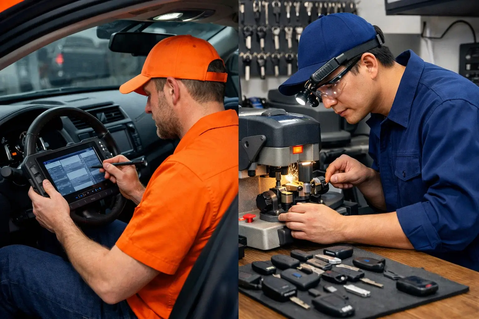 Advanced auto key technology and precision cutting service by Replacement Auto Key Los Angeles CA