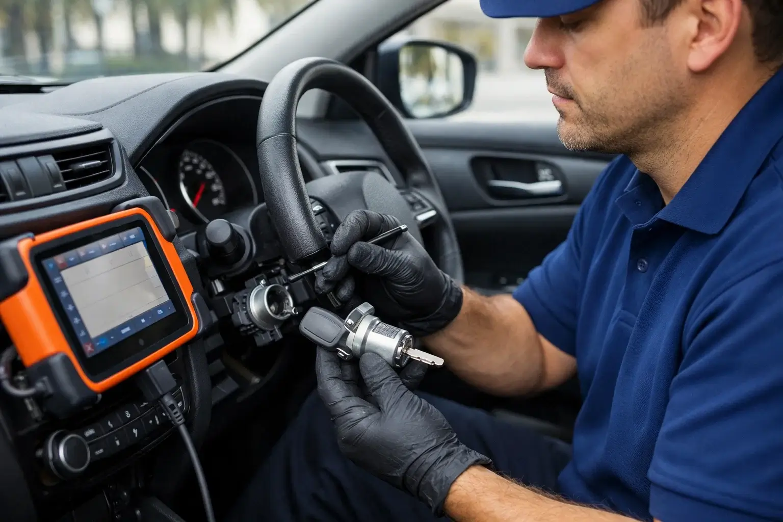 Ignition key repair and replacement service by Replacement Auto Key Los Angeles CA restoring vehicle startup function